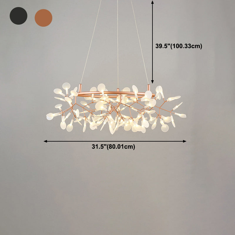 Lustres géométriques modernes éclairage d'éclairage de lustre en métal