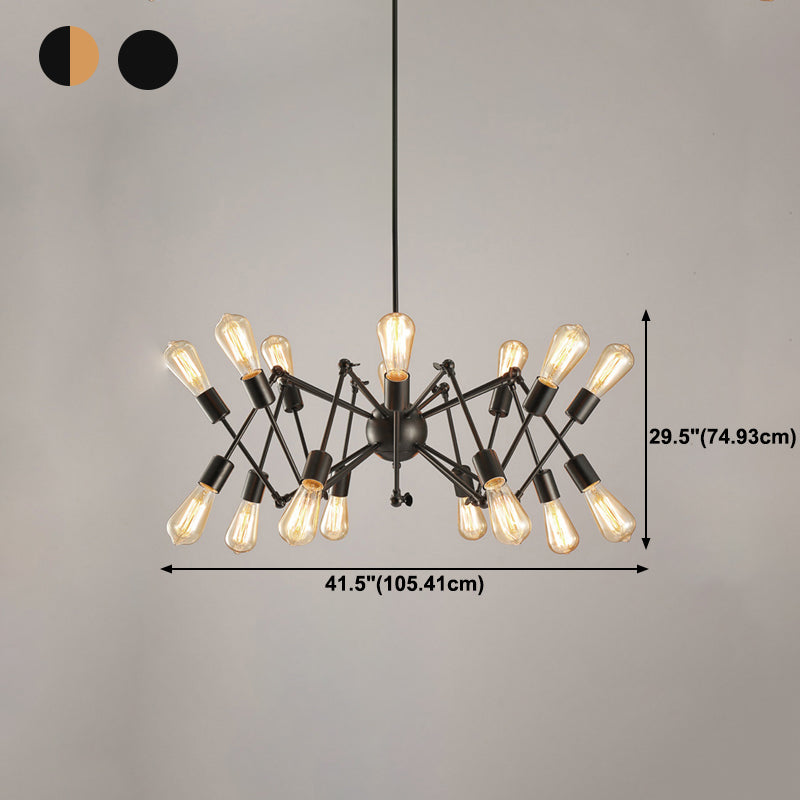 Lights de lustre de branche industrielle Lights Metal Chandelier Lighting For Restaurant