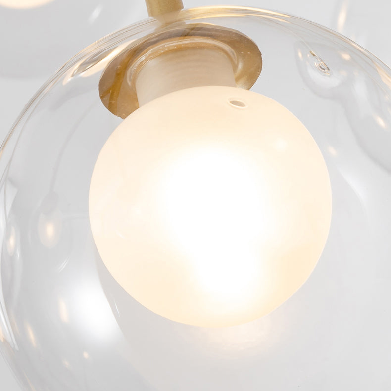 Zeitgenössische Kugel Kronleuchter Lichtglas Kronleuchter Beleuchtungskörper