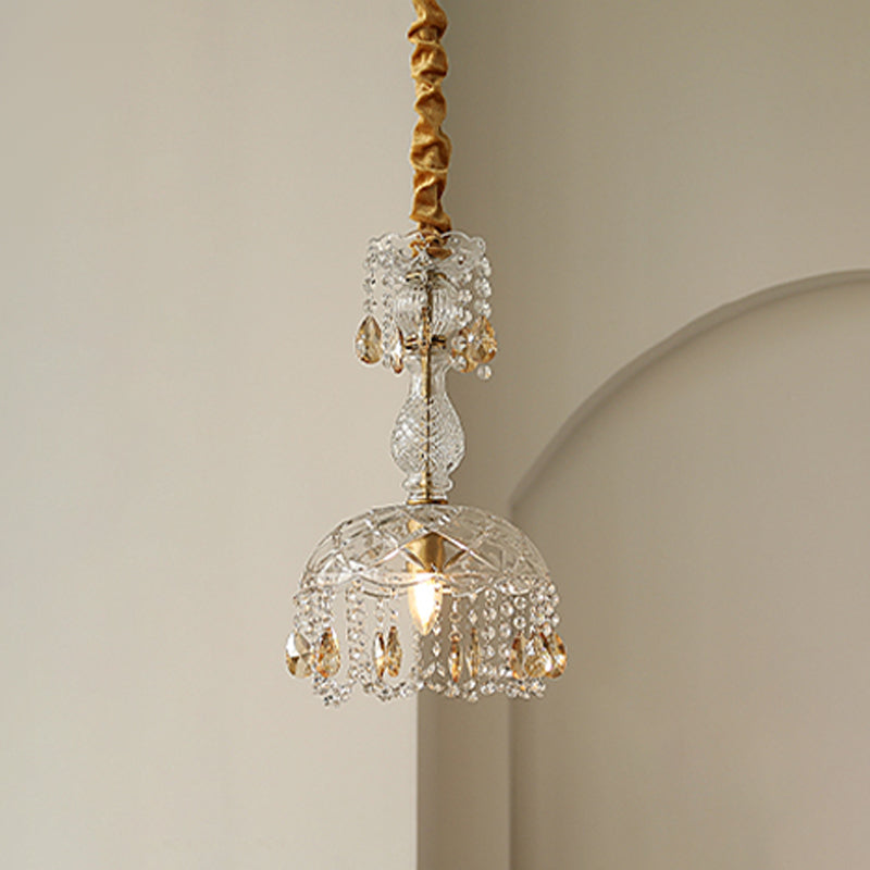 Topfabdeckung Schatten Hängende Beleuchtung moderner Stil Kristall 1 hängende Lampe für das Restaurant