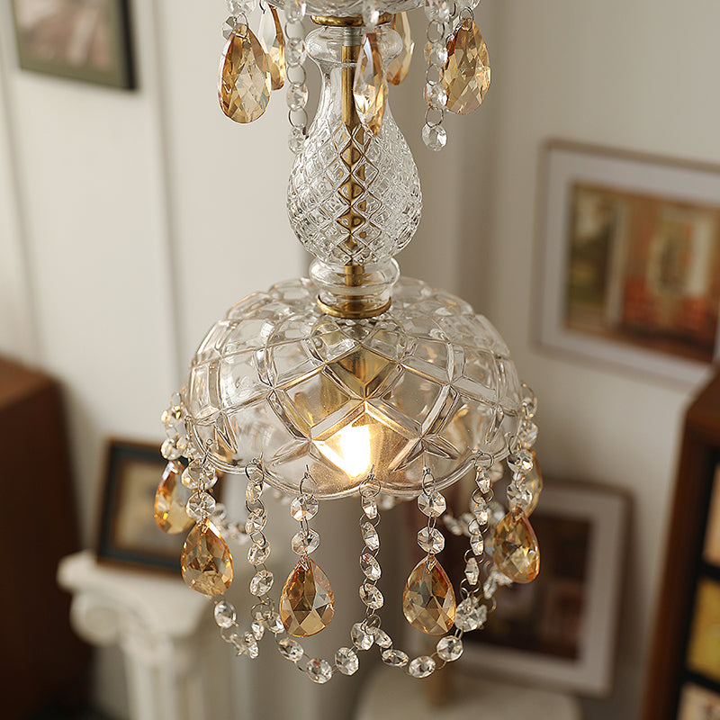 Topfabdeckung Schatten Hängende Beleuchtung moderner Stil Kristall 1 hängende Lampe für das Restaurant