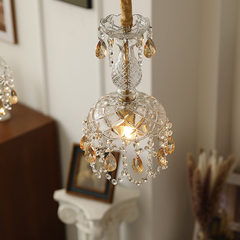 Topfabdeckung Schatten Hängende Beleuchtung moderner Stil Kristall 1 hängende Lampe für das Restaurant