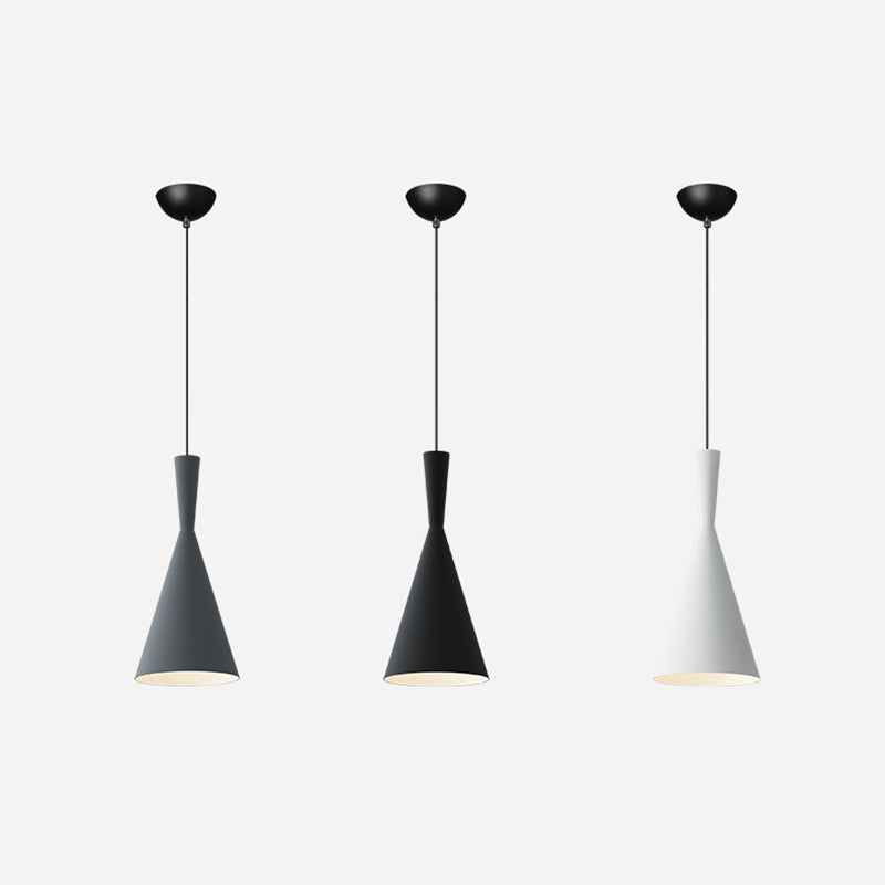 Cone Shade Hanging Lighting Modern Style Metal 1 Light Hanging Lamp for Bedside