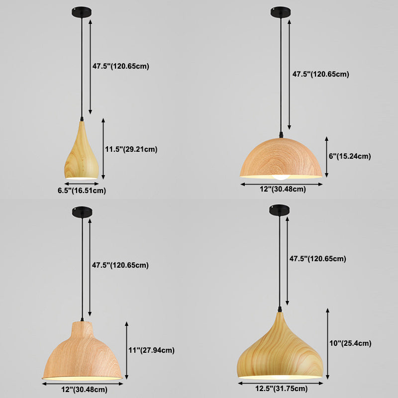 Nordic Style Aluminum Ceiling Light Geometry Bulb Pendant Lamp with Metal Shade for Bar