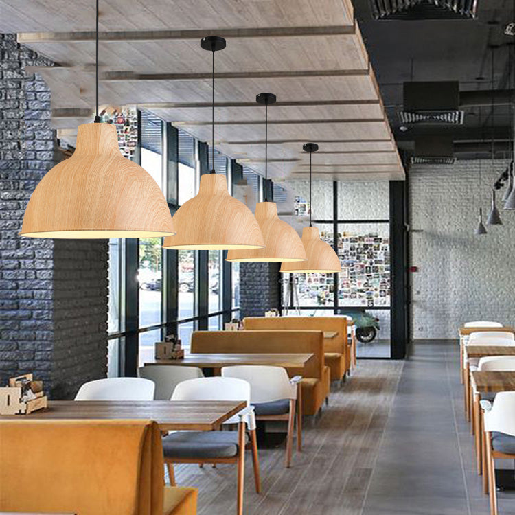 Nordic Style Aluminum Ceiling Light Geometry Bulb Pendant Lamp with Metal Shade for Bar