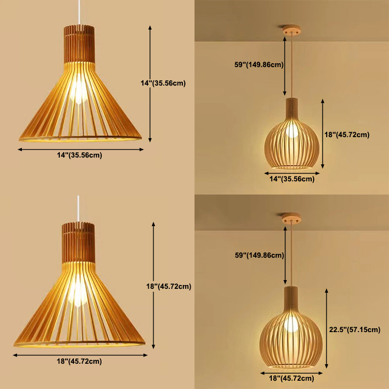 1 Lichthängerlampenvorrichtung moderner hölzerne Anhänger Licht für Esszimmer