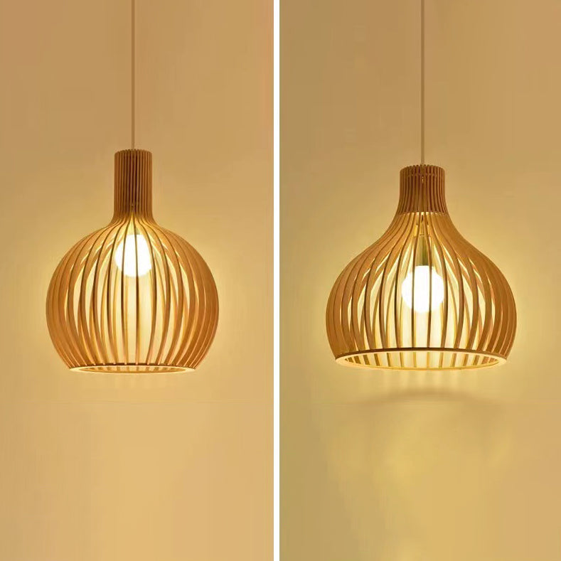 1 Lichthängerlampenvorrichtung moderner hölzerne Anhänger Licht für Esszimmer