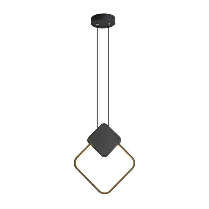 Style moderne suspendu luminaire en forme de bande LED Pendante Lumière pour le salon