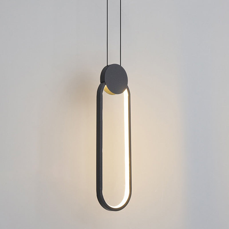 Style moderne suspendu luminaire en forme de bande LED Pendante Lumière pour le salon