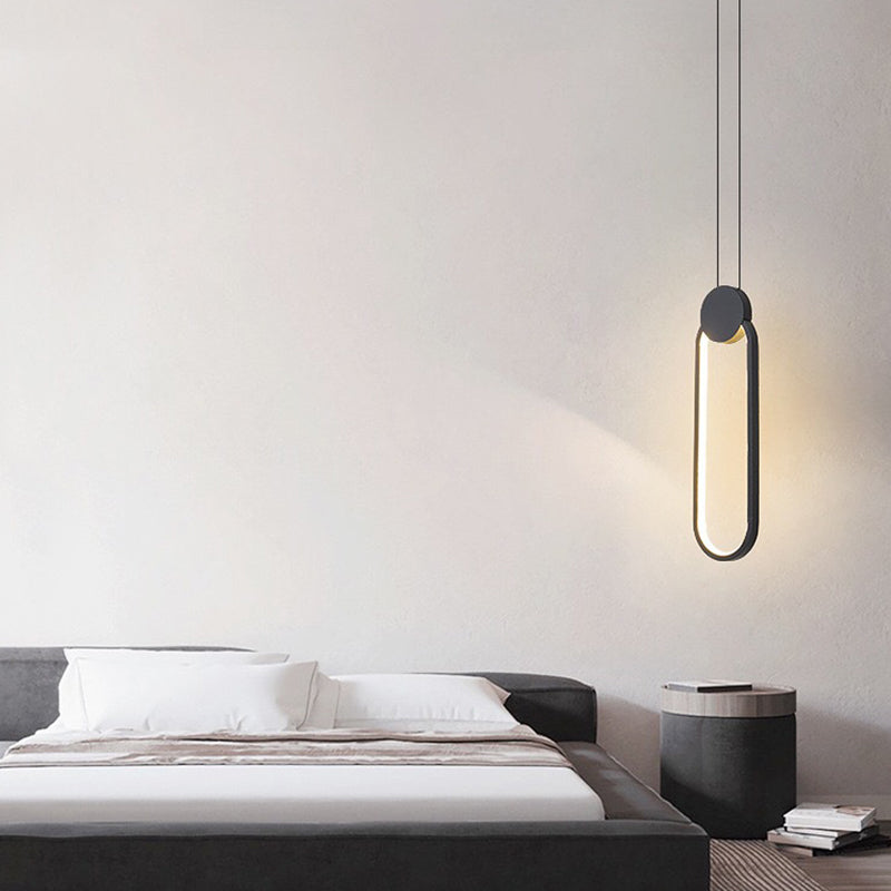 Style moderne suspendu luminaire en forme de bande LED Pendante Lumière pour le salon