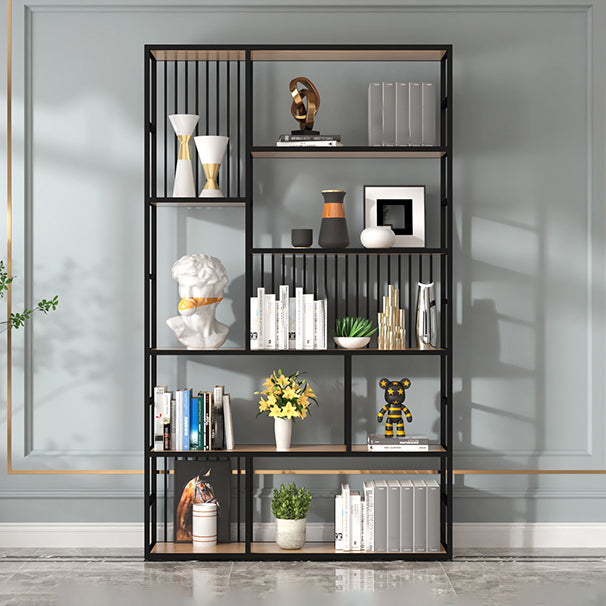 Manufactured Wood Shelf Etagere Bookshelf Modern Iron Frame Bookshelf for Office