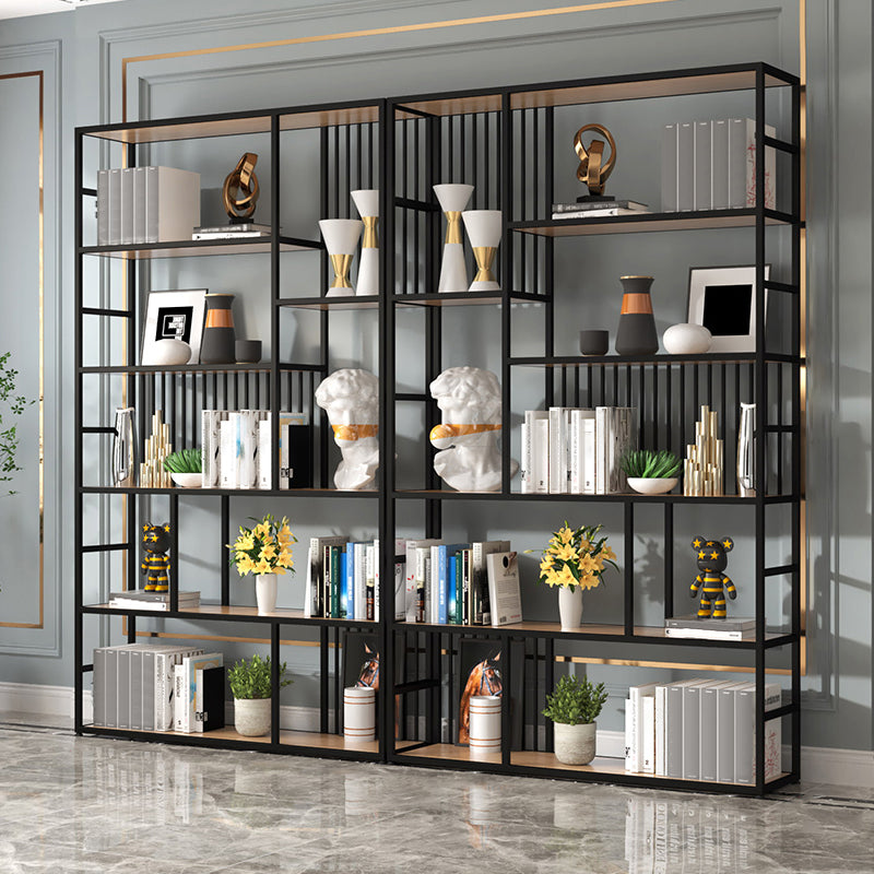 Manufactured Wood Shelf Etagere Bookshelf Modern Iron Frame Bookshelf for Office