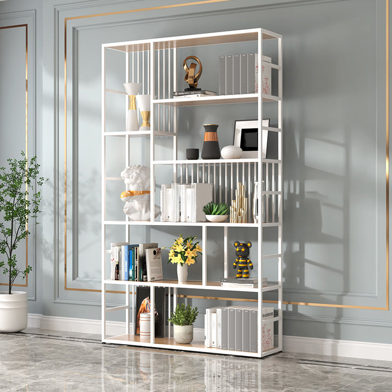 Manufactured Wood Shelf Etagere Bookshelf Modern Iron Frame Bookshelf for Office