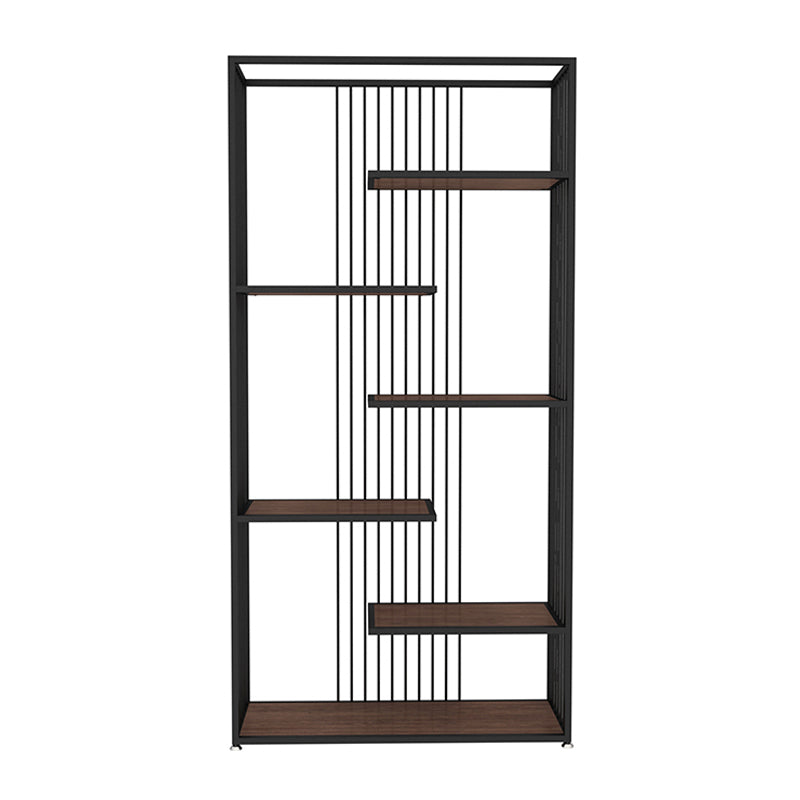 5 scaffali moderno moderno etagere libreria in ferro telaio in legno mandato in legno scaffale