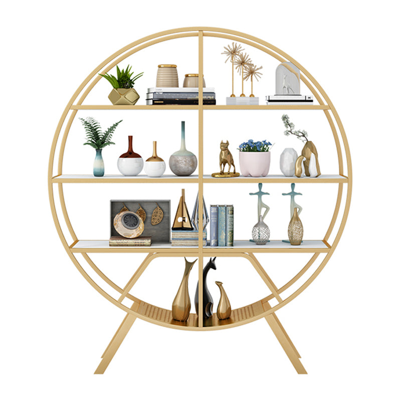 Libreria etagere aperta contemporanea telaio in metallo verticale scaffale in legno scaffale