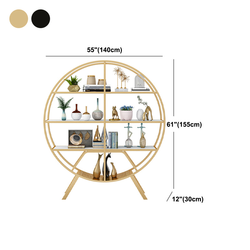 Libreria etagere aperta contemporanea telaio in metallo verticale scaffale in legno scaffale