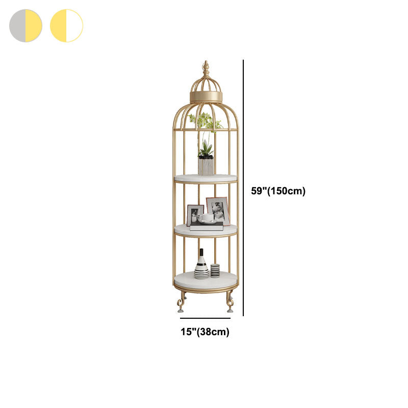 Glam vertikale Standard -Buchhandel Eisenrahmen Hersteller Holzregal -Bücherregal