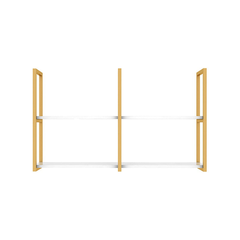 10.63"W Bookshelf Glam Style Wall Mounted Bookcase for Home Office Study Room