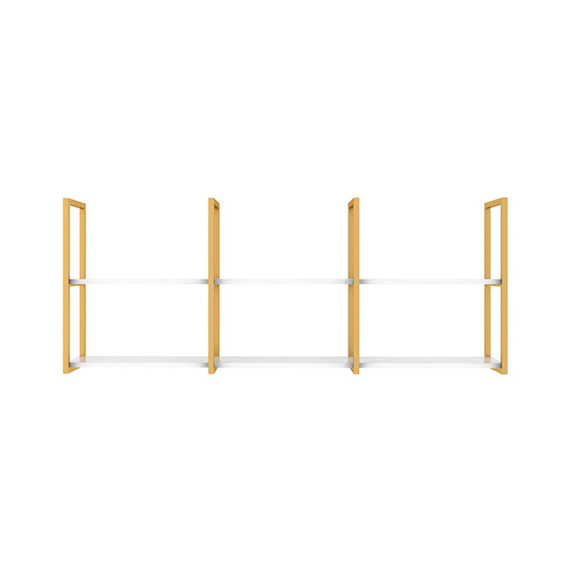 10.63"W Bookshelf Glam Style Wall Mounted Bookcase for Home Office Study Room