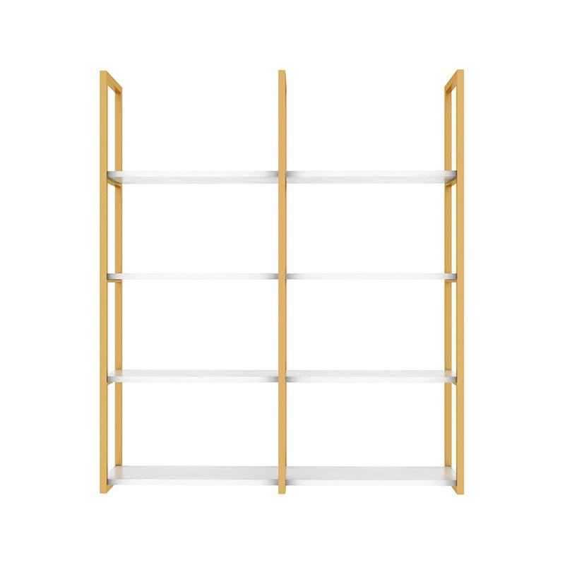 10.63"W Bookshelf Glam Style Wall Mounted Bookcase for Home Office Study Room