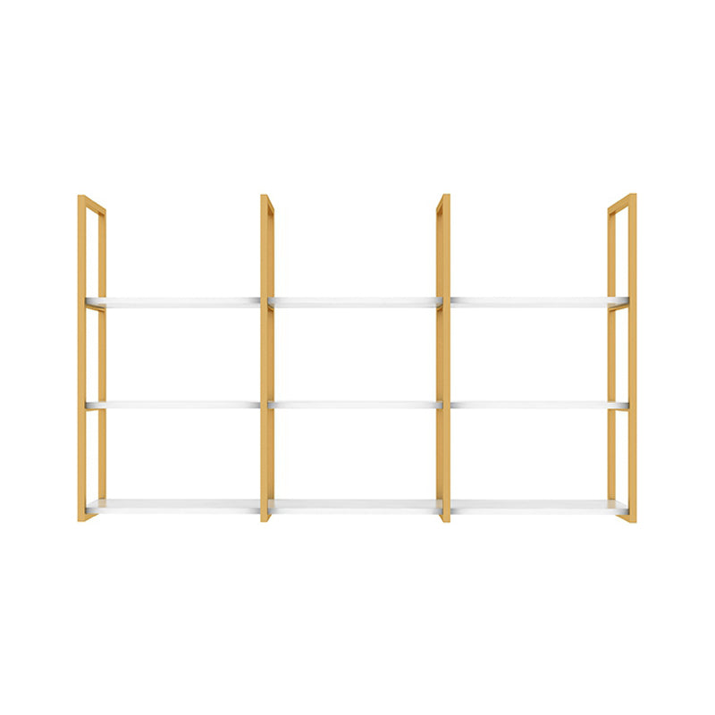 10.63"W Bookshelf Glam Style Wall Mounted Bookcase for Home Office Study Room