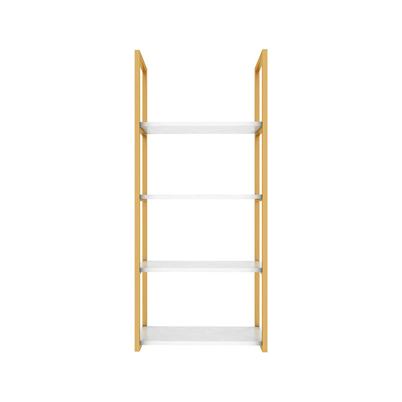 10.63"W Bookshelf Glam Style Wall Mounted Bookcase for Home Office Study Room