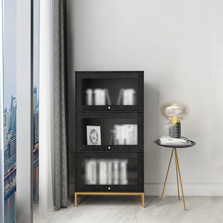 11.81 "W Bookcase Glam Style Scaffale per la casa e l'ufficio con porta