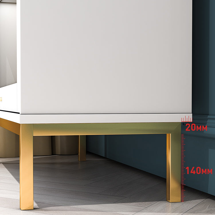 11.81 "W Bookcase Glam Style Scaffale per la casa e l'ufficio con porta