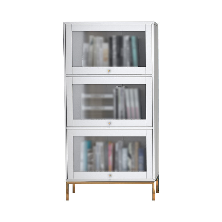 11.81 "W Bookcase Glam Style Scaffale per la casa e l'ufficio con porta