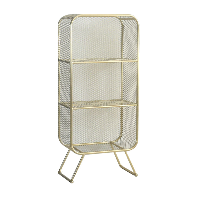 Glam Style Bookshelf Closed Back Bookcase for Home Office and Study Room