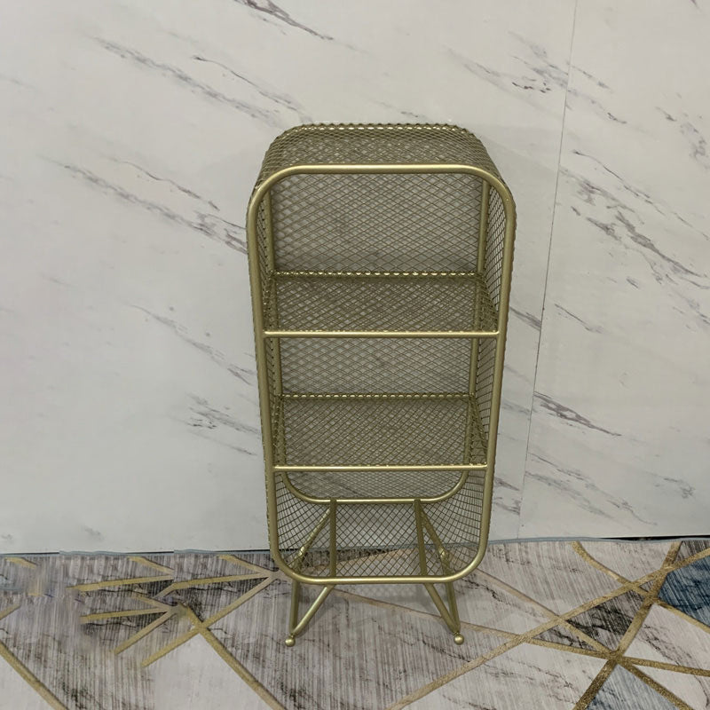 Glam Style Bookshelf Closed Back Bookcase for Home Office and Study Room