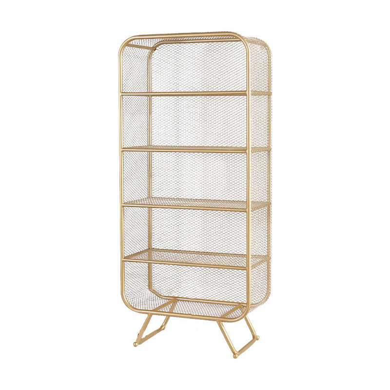 Glam Style Bookshelf Closed Back Bookcase for Home Office and Study Room