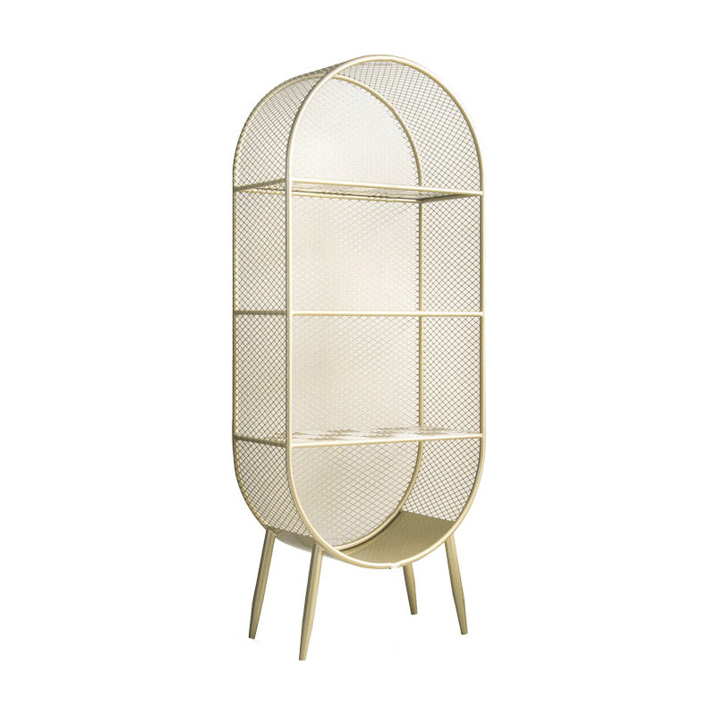 Glam Style Bookshelf Closed Back Bookcase for Home Office and Study Room