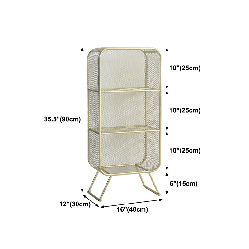 Glam Style Bookshelf Closed Back Bookcase for Home Office and Study Room