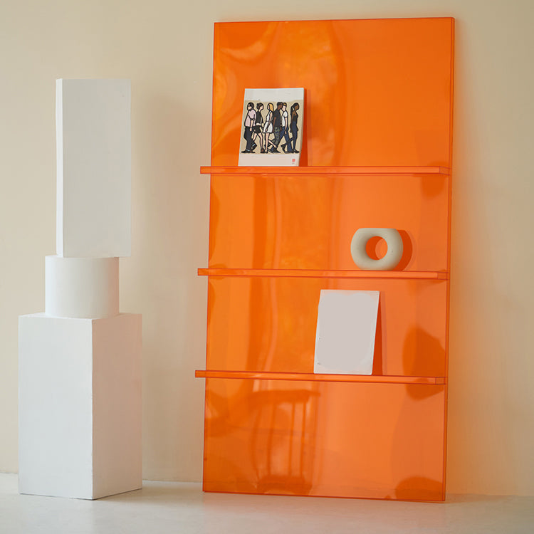 Scandinavian Acrylic Etagere Bookshelf Closed Back Vertical Bookshelf