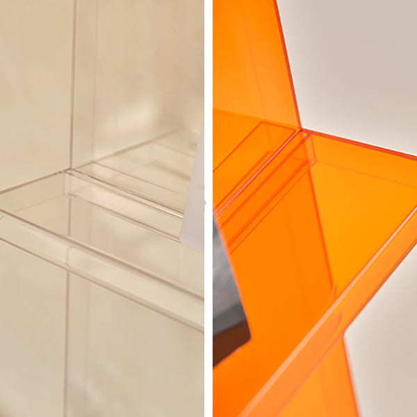 Scandinavian Acrylic Etagere Bookshelf Closed Back Vertical Bookshelf