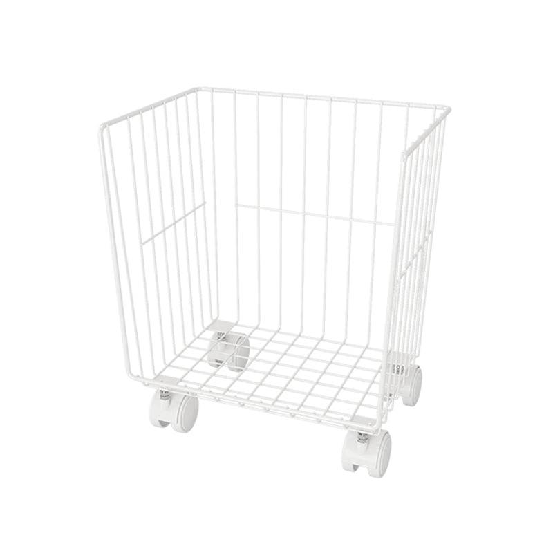 Libreria geometrica industriale in metallo chiuso indietro con ruote