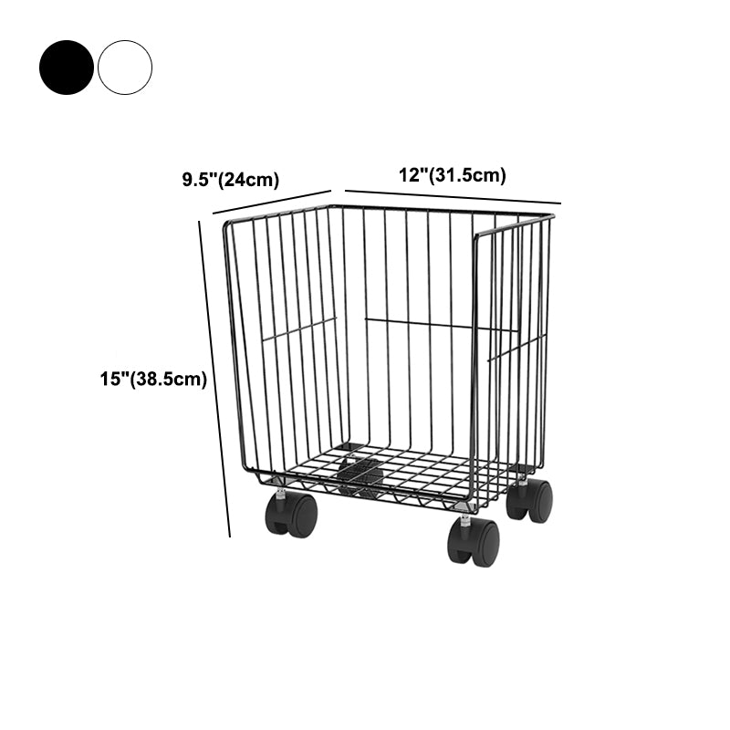 Libreria geometrica industriale in metallo chiuso indietro con ruote