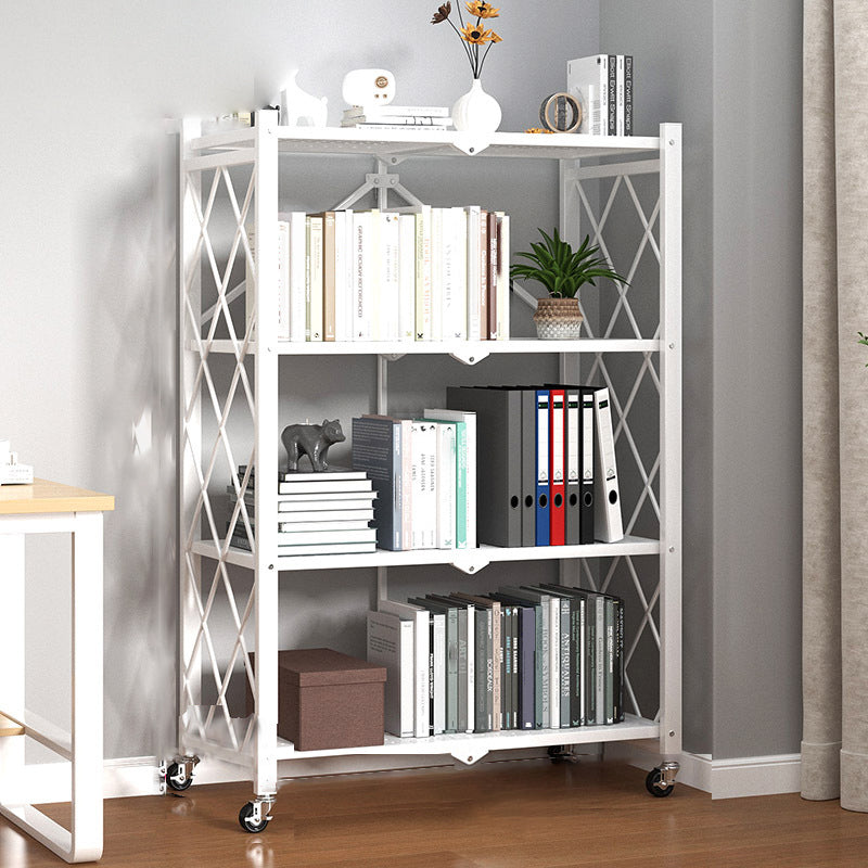 Metal Standard Bookcase Industrial Style Shelf for Home Office