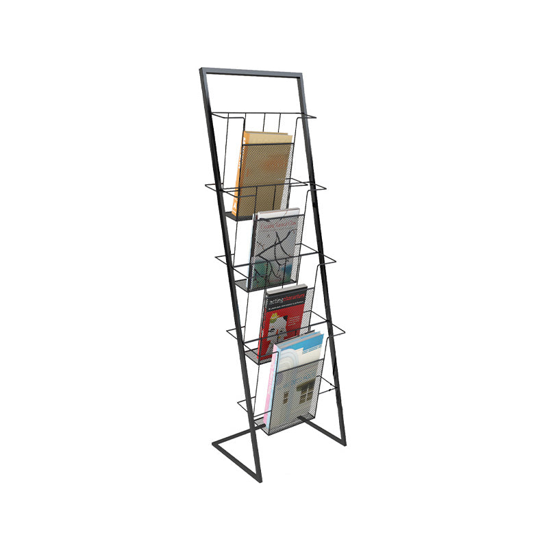 Libreria etagere in metallo scandinavo in ferro aperta libreria verticale aperta