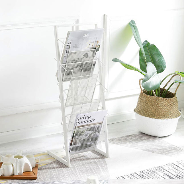 Libreria etagere in metallo scandinavo in ferro aperta libreria verticale aperta