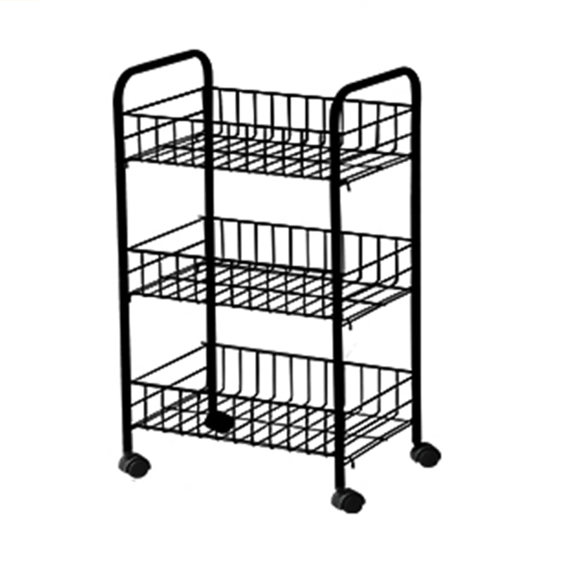 Schwarz -Weiß -Industrie -Bücherregal Etagere Bücherregal mit Zaubererrädern