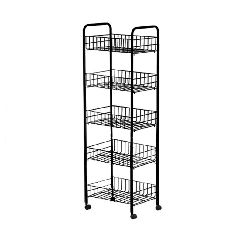 Schwarz -Weiß -Industrie -Bücherregal Etagere Bücherregal mit Zaubererrädern