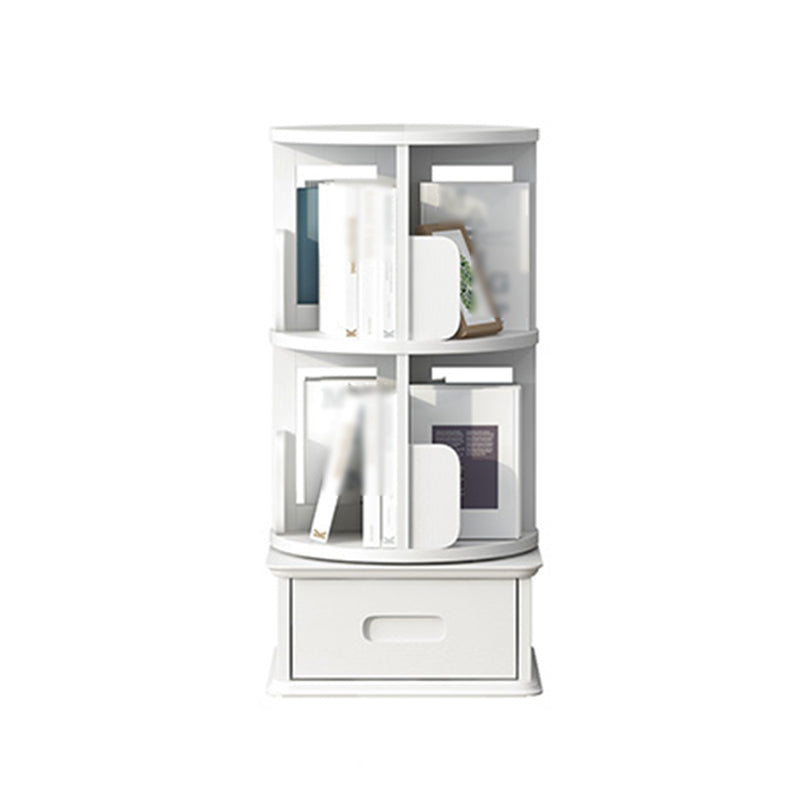 Contemporary Style Bookcase Closed Back Solid Wood Bookshelf for Home Office