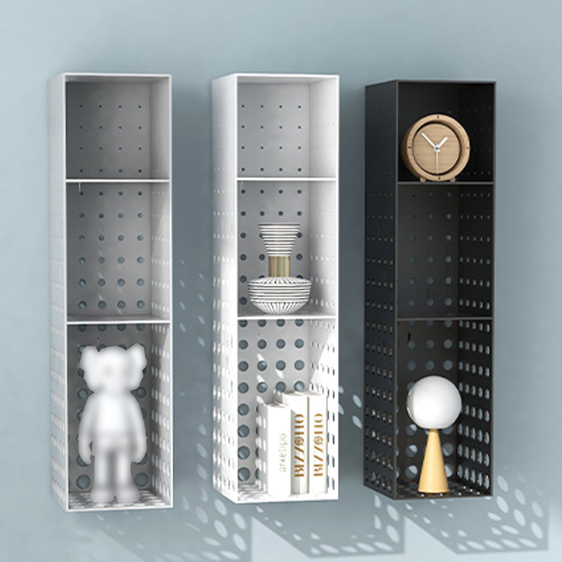 Iron Wall Mounted Bookshelf Industrial Closed Back Bookshelf