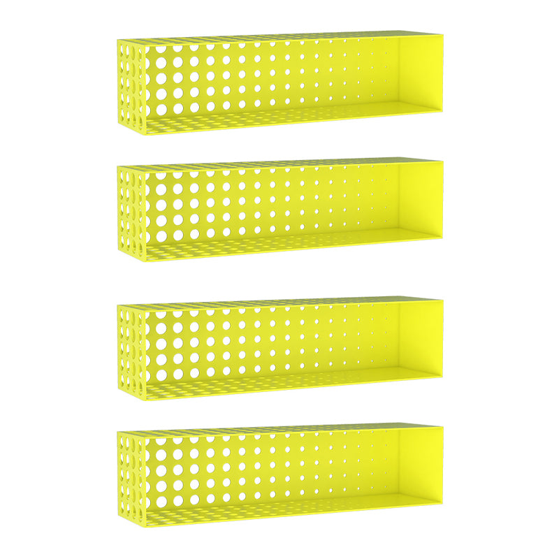 Iron Wall Mounted Bookshelf Industrial Closed Back Bookshelf