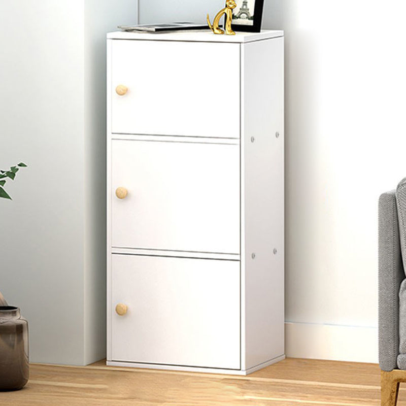 Contemporary Vertical Standard Bookcase Manufactured Wood Bookcase with Doors