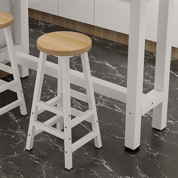 Rectangle Top Bar Dining Table Modern Bar Dining Table with Trestle Base