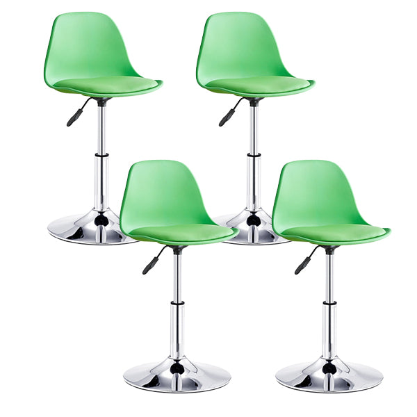 Contemporary Liftable Bar Stool Bucket Counter Bar Stool with Metal Legs