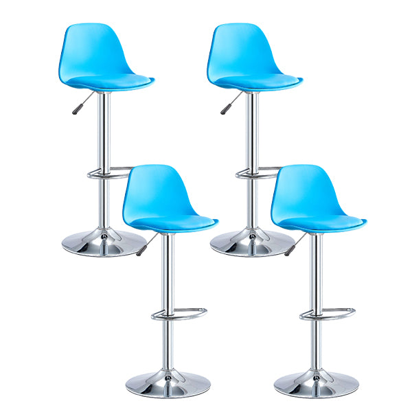 Contemporary Liftable Bar Stool Bucket Counter Bar Stool with Metal Legs